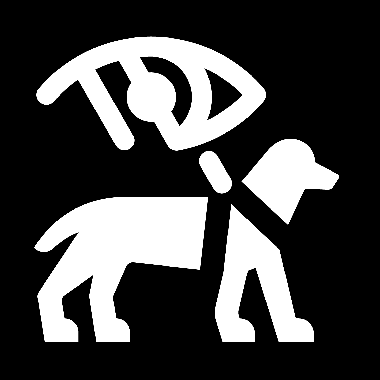 Logo chien guide